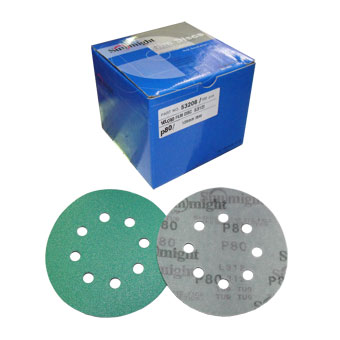 SUNMIGHT VELCRO FILM DISC 125MM 80G 8H - 501206H 